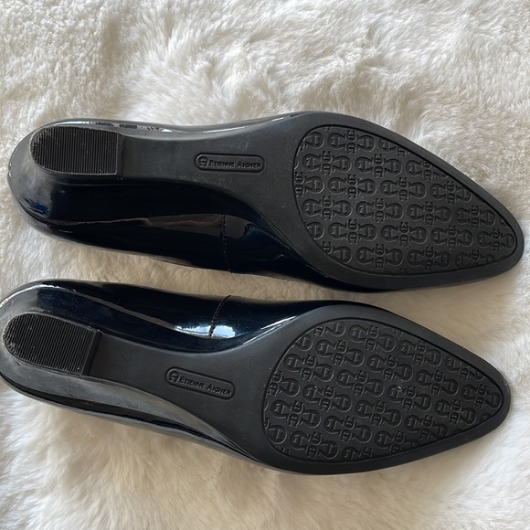 Étienne Aigner patent leather Kitty wedges - Picture 5 of 6